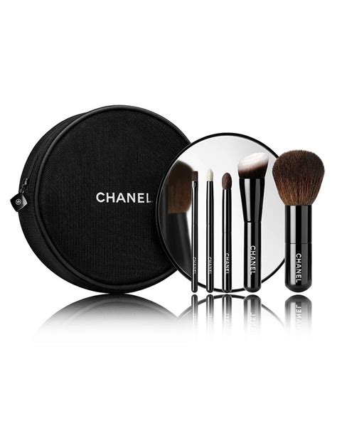 chanel mini makeup brush set|chanel dual ended concealer brush.